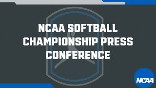 NCAA Softball Championship Press Conference- Championship Final
